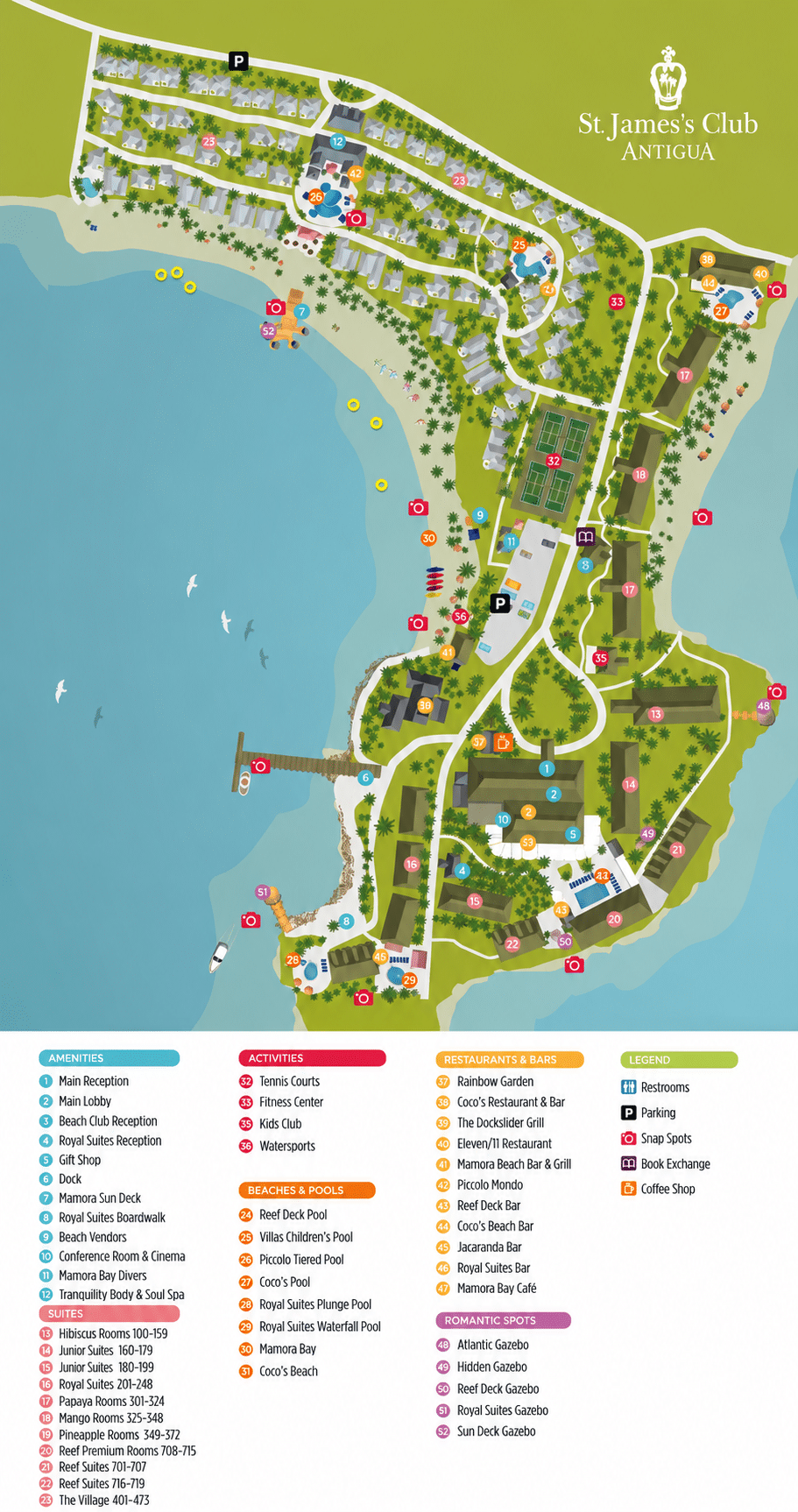 St. James&rsquo;s Club & Villas resort map