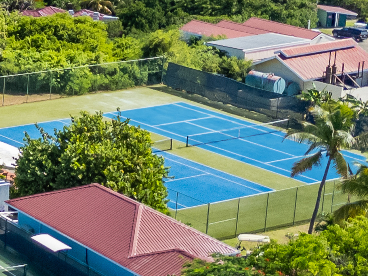 Tennis courts at Pineapple Beach Club Antigua