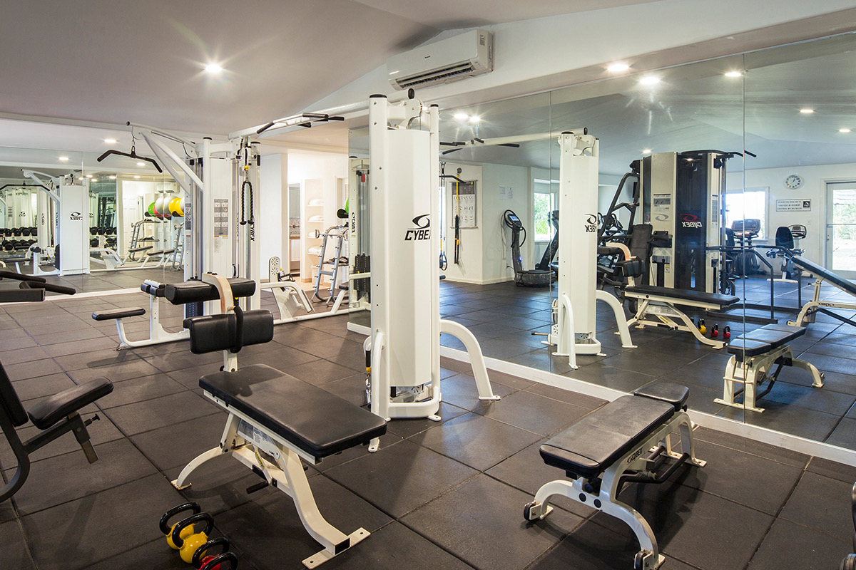 Fitness center at Galley Bay Resort & Spa