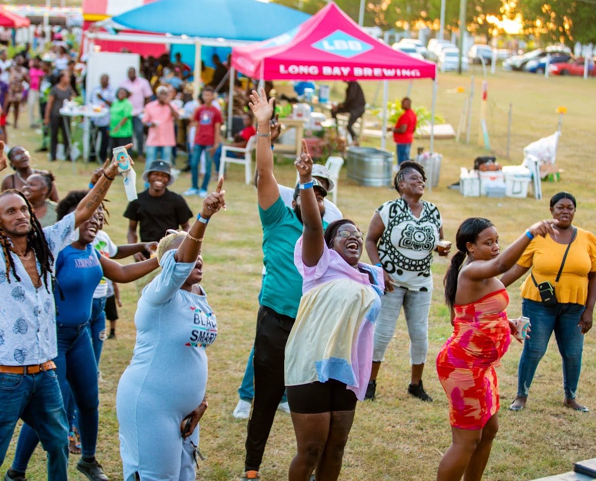 The crowd at a Wishing Well fundraising day