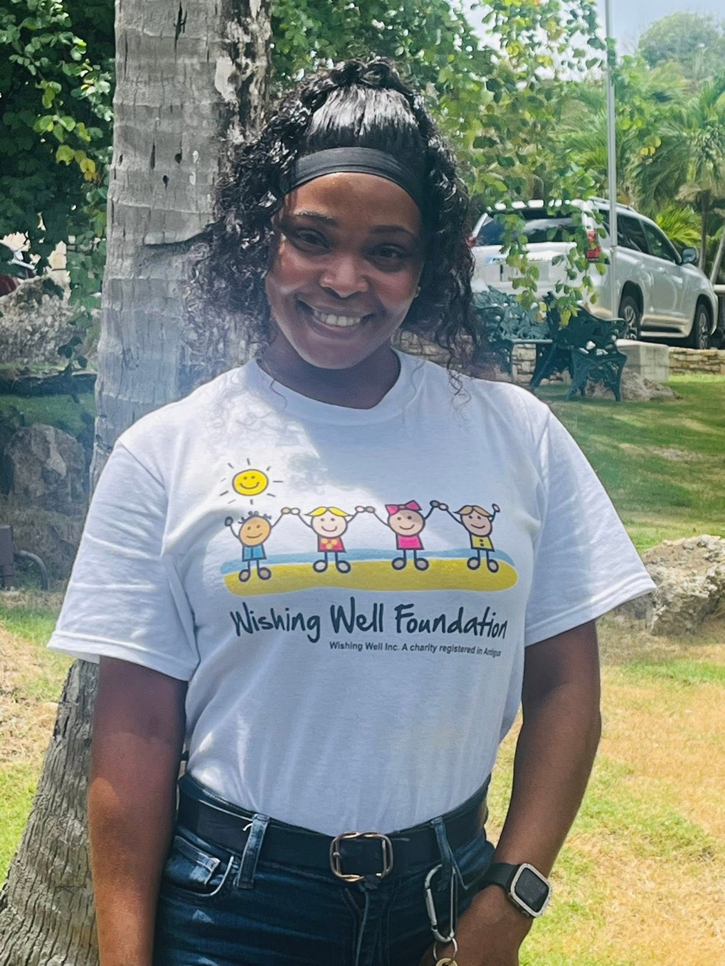 A Wishing Well Foundation volunteer